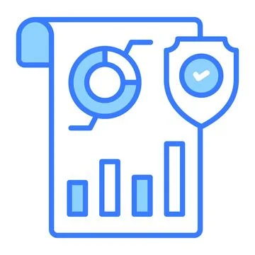 Safety shield with data page denoting vector of data encryption  스톡 일러스트
