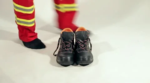 Safety shoes Stock-Footage 12360469