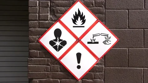 Safety signs Stock Footage 194210027