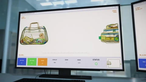 Safety software check has identified the explosive device in a terrorist bag Stock Footage 252483095