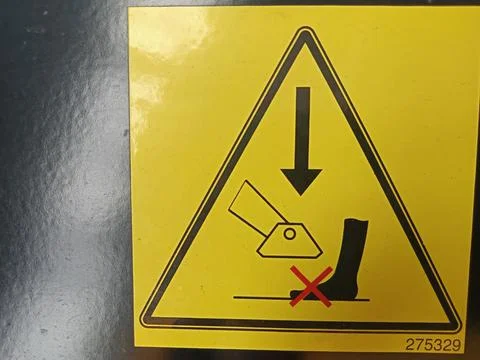 Safety sticker Stock Photos