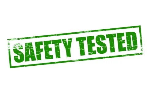 Safety tested 스톡 일러스트