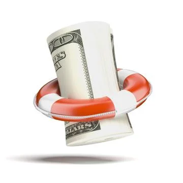 Safety Transfer with dollars イラスト素材