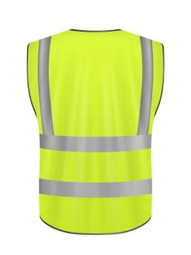 Safety vest back Stock Illustration