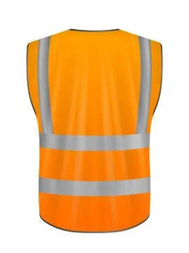 Safety vest back Stockillustratie