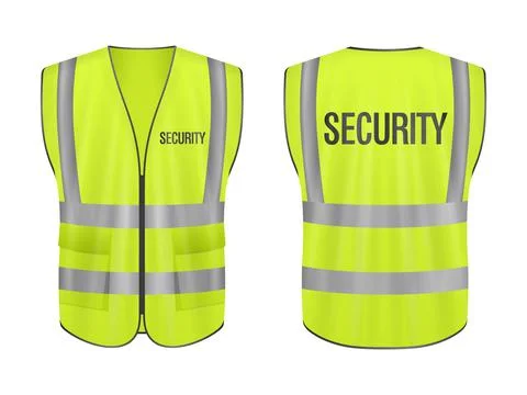 Safety vest security set Stock Illustration