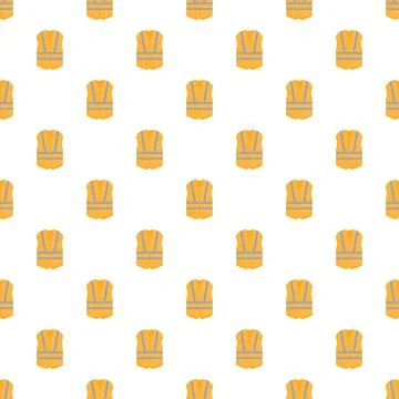 Safety vest uniform pattern for construction safety concept Stockillustratie