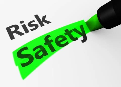 Safety Vs Risk Choice Concept Stock Illustration
