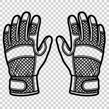 Safety work gloves icon 스톡 일러스트