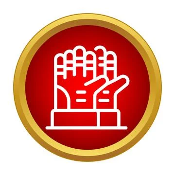 Safety work gloves protecting hands icon design Stock Illustration