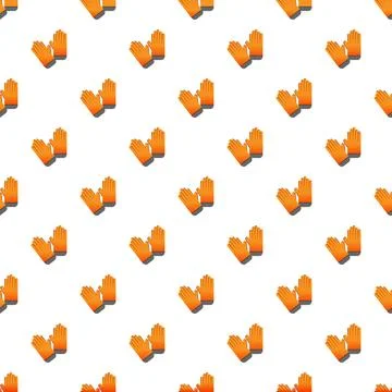 Safety working gloves seamless pattern background イラスト素材
