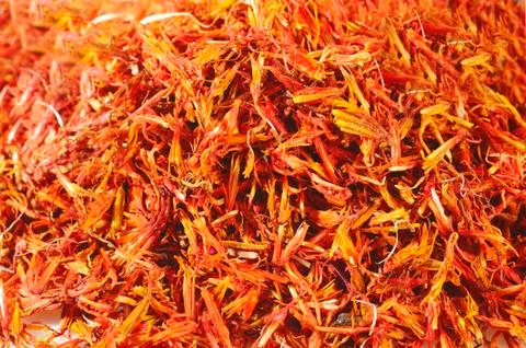 Safflower background Stock Photos