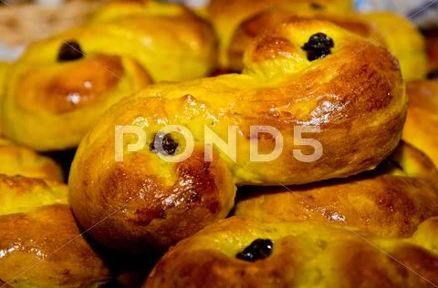 Saffron bun Stock Photos