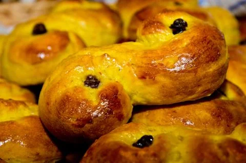 Saffron bun Stock Photos