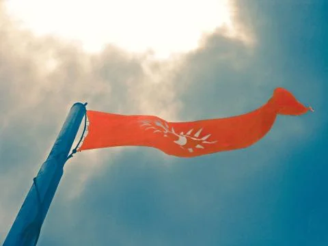 Saffron Flag, India Stock Photos