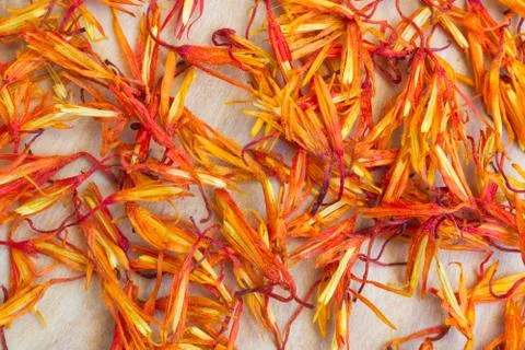 Saffron pistil Stock Photos