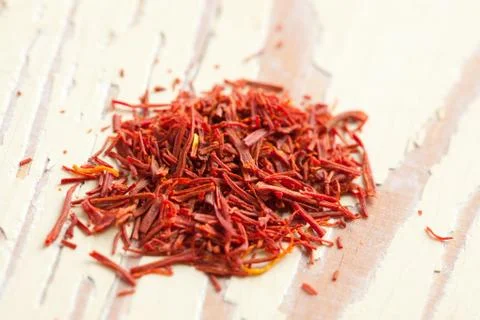Saffron spice Stock Photos
