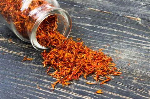 Saffron spice Stock Photos