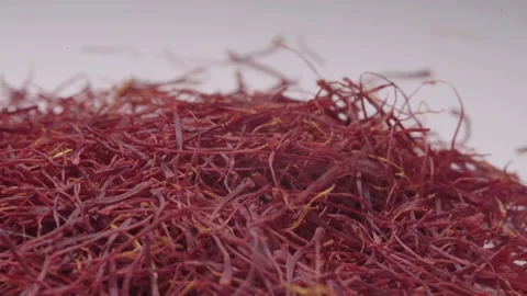 Saffron threads are raining down 스톡 동영상 144232359