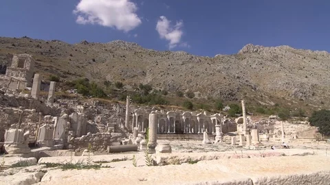 Sagalassos Ancient City 스톡 동영상 80282863
