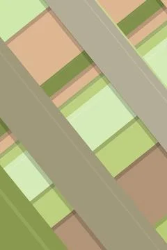 Sage green and tan rectangular panels aligned diagonally create a subtle ab.. Stock Illustration