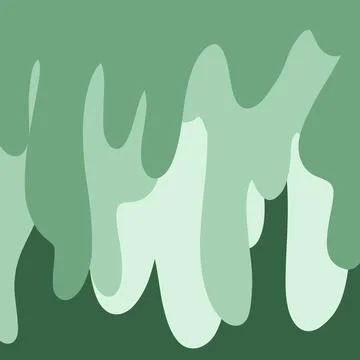 Sage Green Dripping Organic Shape Background Stock Illustration