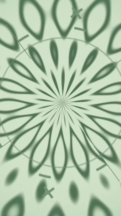 Sage Green Flower Bloom Loop Botanical Sketch Nature Motion Background Stock Footage 342985804