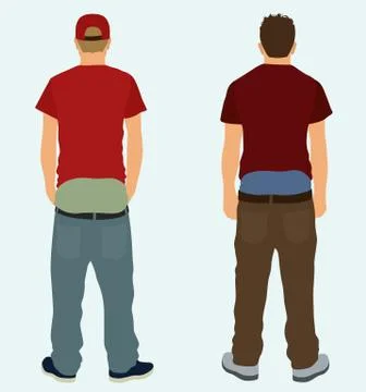 Sagging Pants Stock Illustration