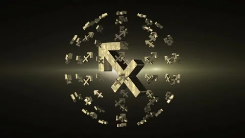 Sagitarius Zodiac Three Dimensional Animation Stock-Footage 171103886