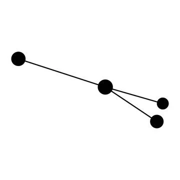 Sagitta constellation map. Vector illustration. Stock Illustration