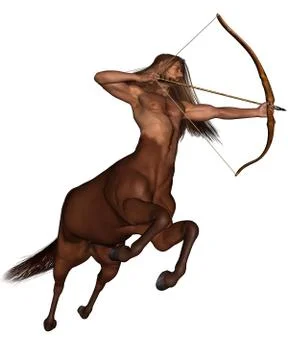 Sagittarius the archer - galloping Stock Illustration