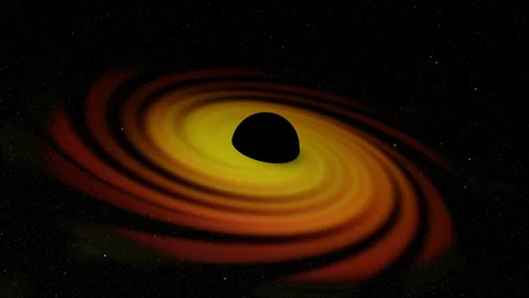 The Sagittarius A* fast rotation Stock Footage 194401206