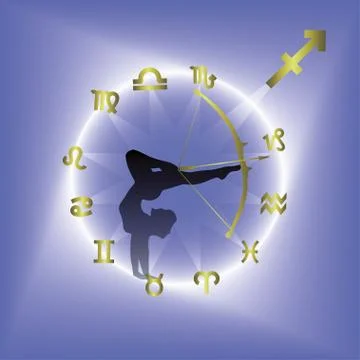 Sagittarius Illustrazione stock