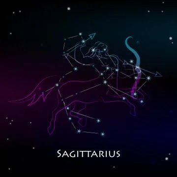 Sagittarius 스톡 일러스트