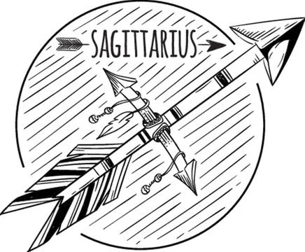 Sagittarius 库存插图