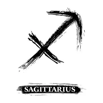 Sagittarius symbol Stock Illustration
