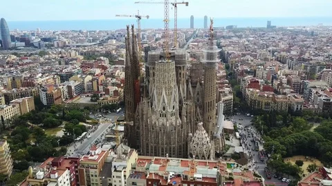 Sagrada Familia 4K Stock Footage