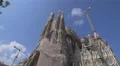 Sagrada Familia with towers and rosettes in Barcelona 4k or 4k+ Resolution