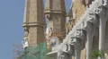 Sagrada Familia with towers and statues in Barcelona 4k or 4k+ Resolution