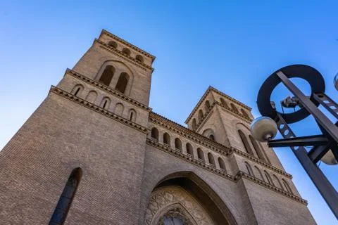 Sagrado corazon de Jesus Church in Zaragoza, Spain Stock Photos
