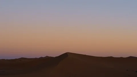 Sahara Desert Sunset Pan Stock-Footage 100636466