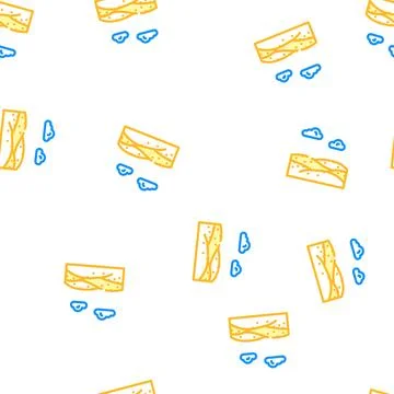 Sahara desert vector seamless pattern Stock Illustration