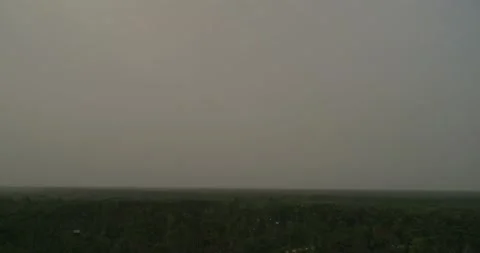 Sahara dust cloud over an early evening Florida sky Stock Footage 133606189