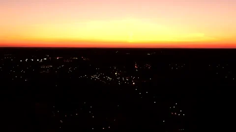 Saharan dust sunset aerial hyperlapse Stock Footage 134269051