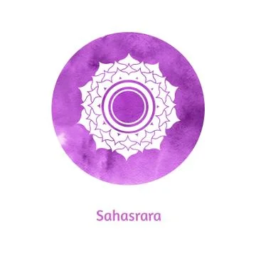 Sahasrara chakra Illustrazione stock