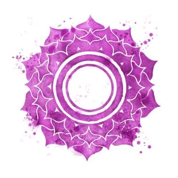 Sahasrara chakra. Stock Illustration