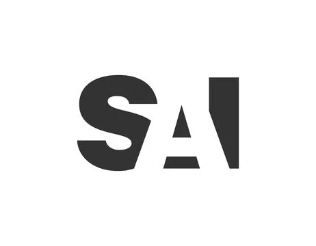 SAI logo design. Initial letter S A I bold font style for tech startups, co.. Stock Illustration