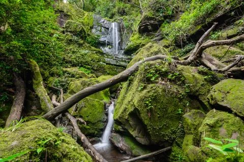 Sai Tip waterfall Foto stock