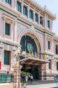 Saigon Central Post Office. Stock Photos