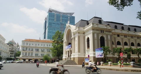 The Saigon City Hall Video stock 143608003